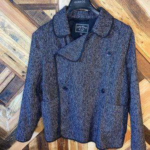 Lucky Brand | B/W Knit Peacoat | L